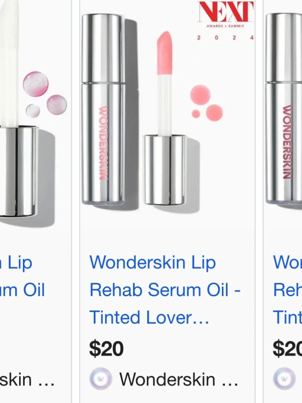 Wonderskin Lip Rehab Serum Oil — Silver Hydrating Lip Treatment
